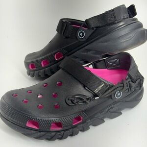 Post Malone X Crocs Duet Max Clog II Black / Pink 207268-001 Size 9 w. /6M